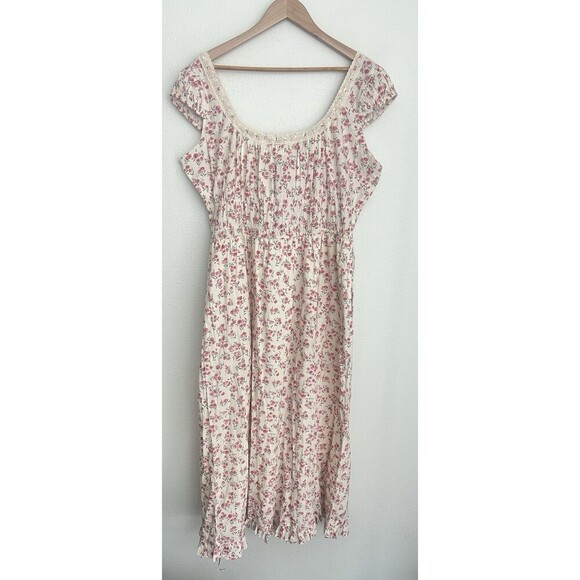 Christy Dawn The Kelly Dress Extended Garnet Tulips Size 1X - Picture 12 of 16